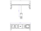 BACHMANN DESK2 2xprotective contact USB A&C, USB Charger 22W 1xABD 0.2m GST18 white