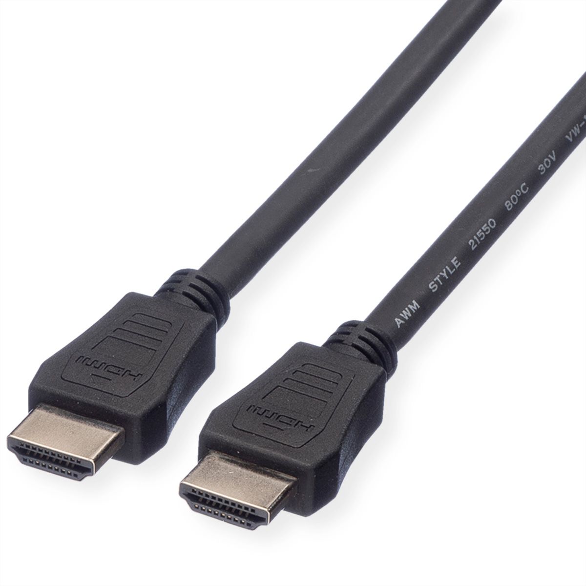 VALUE HDMI High Speed Cable met Ethernet M-M, LSOH, zwart, 2 m