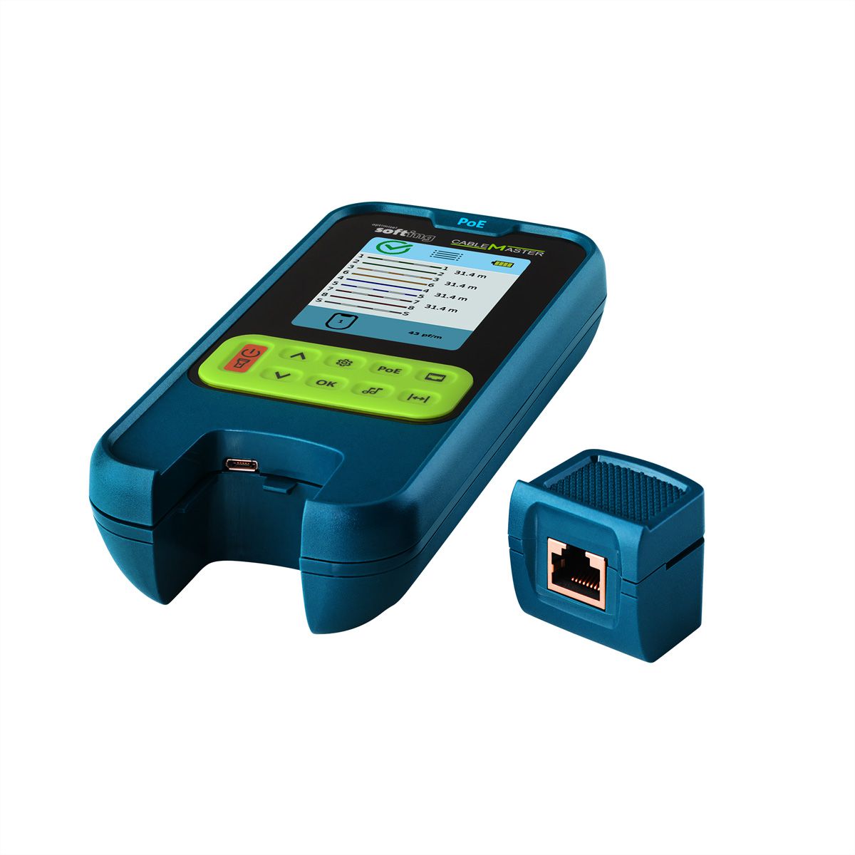 SOFTING CableMaster PoE, Wiring and PoE++ tester