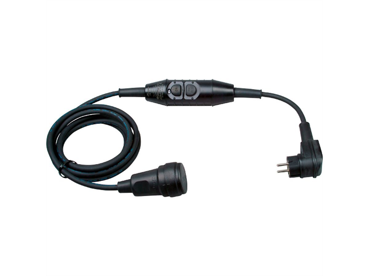 BACHMANN PRCD-S Lg: 3.15m 230V 16A 30mA, Earthing contact extension H07RN-F 3G1.5mm