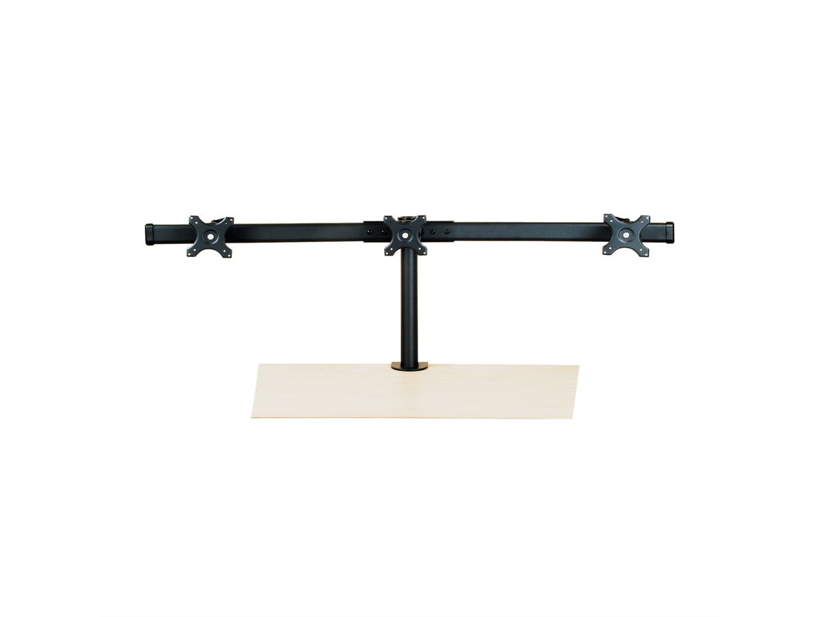 VALUE Triple LCD Arm, Desk Clamp, black