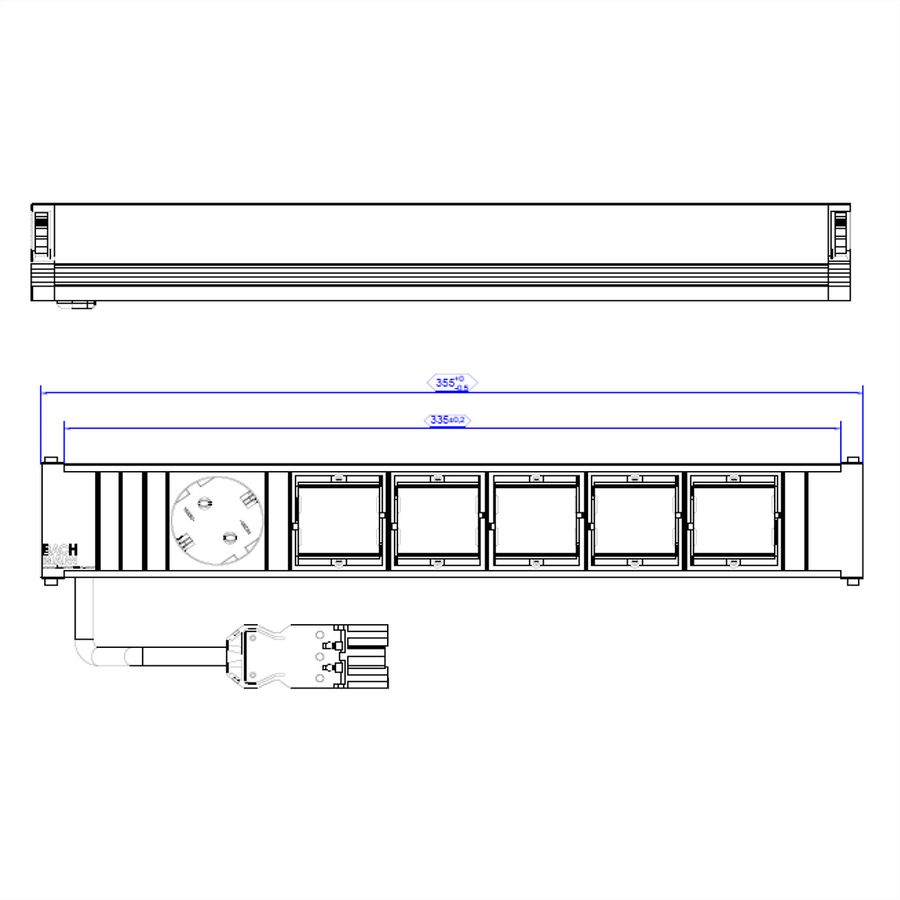 BACHMANN CONI Large 1x earthing contact 5x ABD
