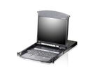 ATEN KL1508AiM KVM Over IP Switch, 8-Poorts, 43cm LCD, VGA, PS/2-USB, DE-Layout