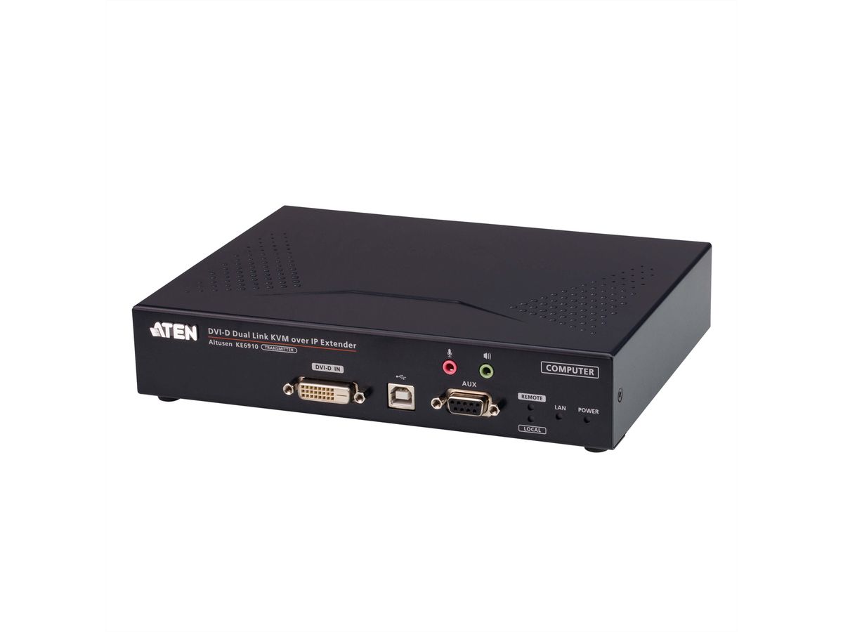 ATEN KE6910T DVI-D Dual Link KVM Over IP Extender Zender