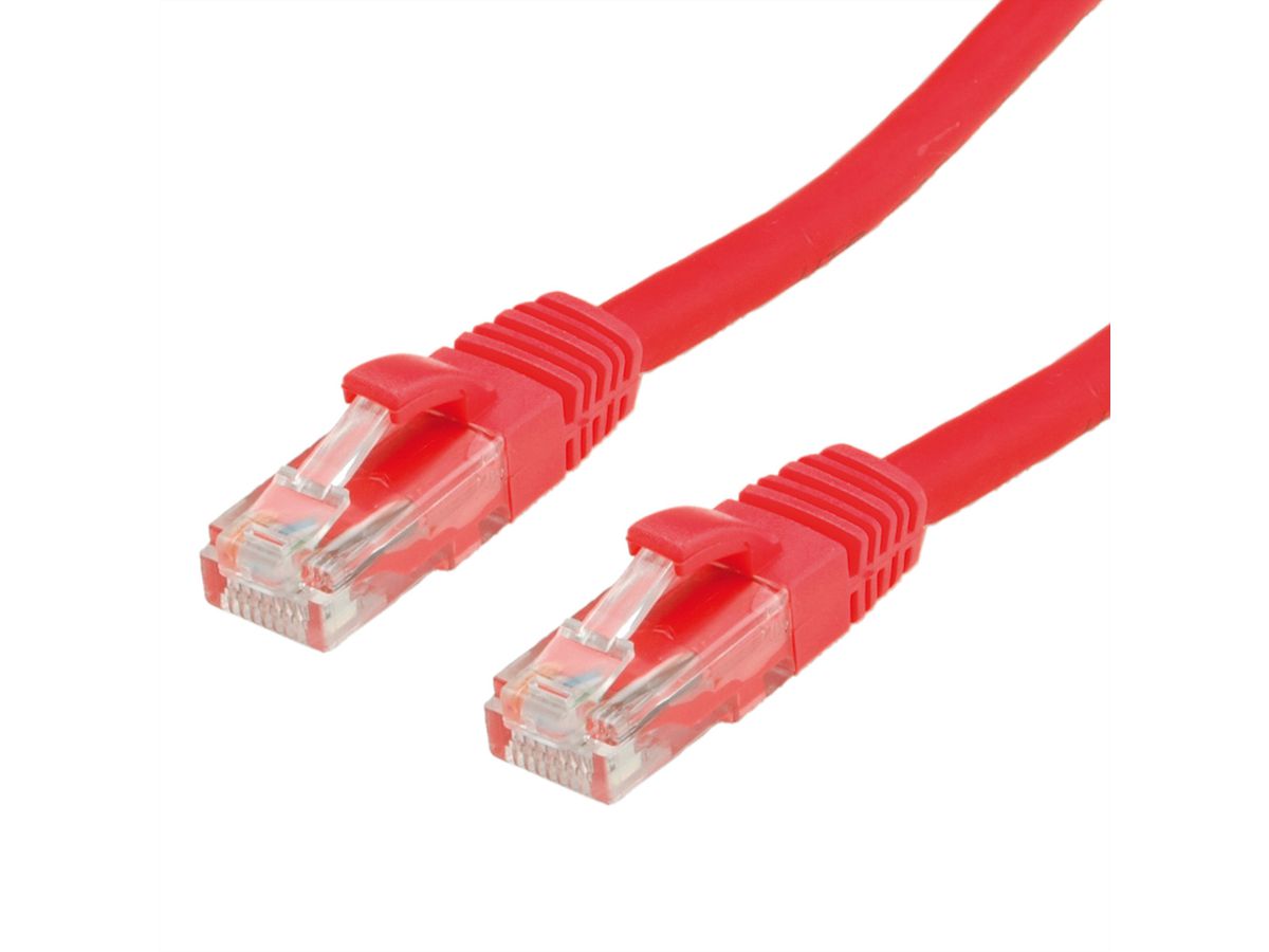 VALUE UTP Cable Cat.6 (Class E), halogen-free, red, 3 m