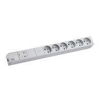 BACHMANN 19” stekkerdoos 1U 6xUTE 1xGVS, 2 m