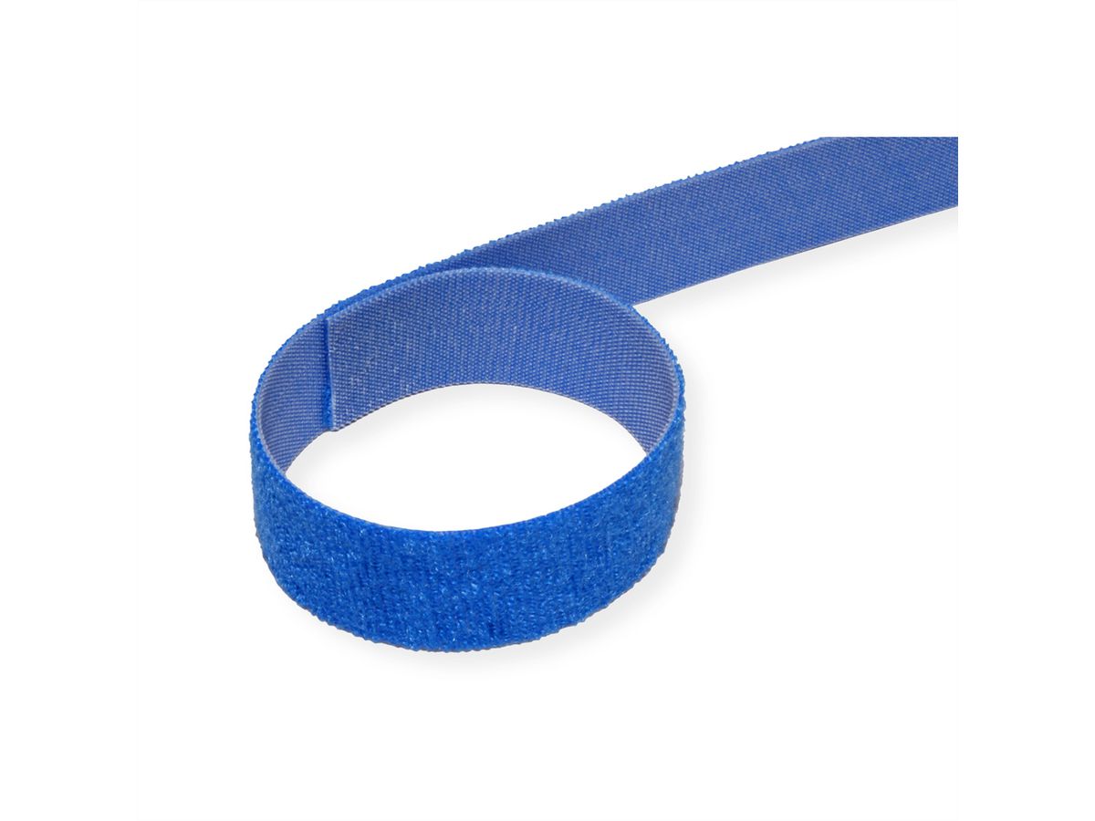 VELCRO® ONE-WRAP® klittenband ongeperforeerd op rol, 20mm, blauw, 25 m