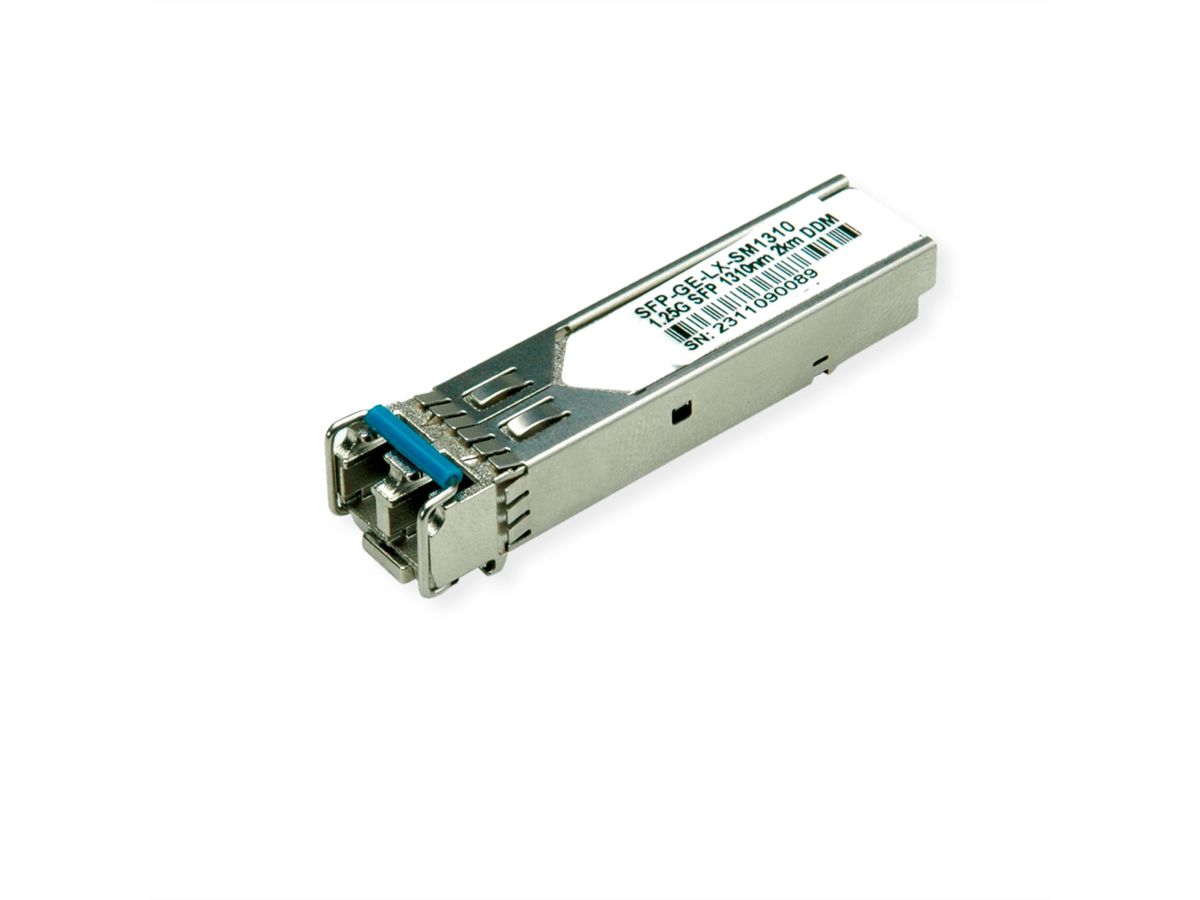 VALUE SFP-module (MiniGBIC) LX/LC, 1/1.25G, Single Mode 1310nm, max. 2km