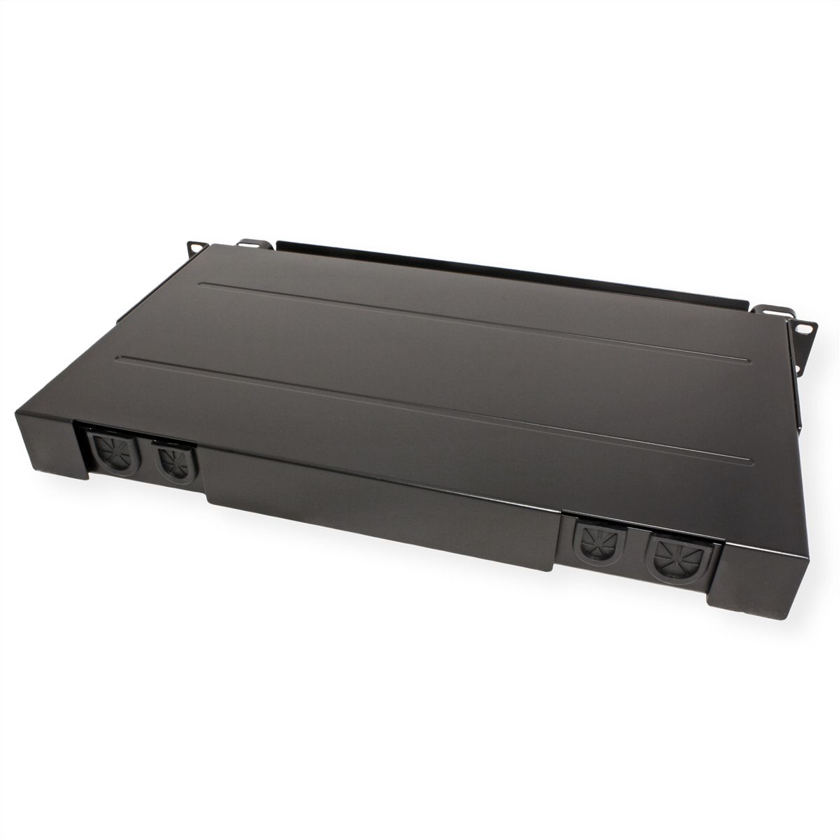 ROLINE FO Panel 19" unloaded, 12x Ports SC(Simplex)/LC(Duplex), black