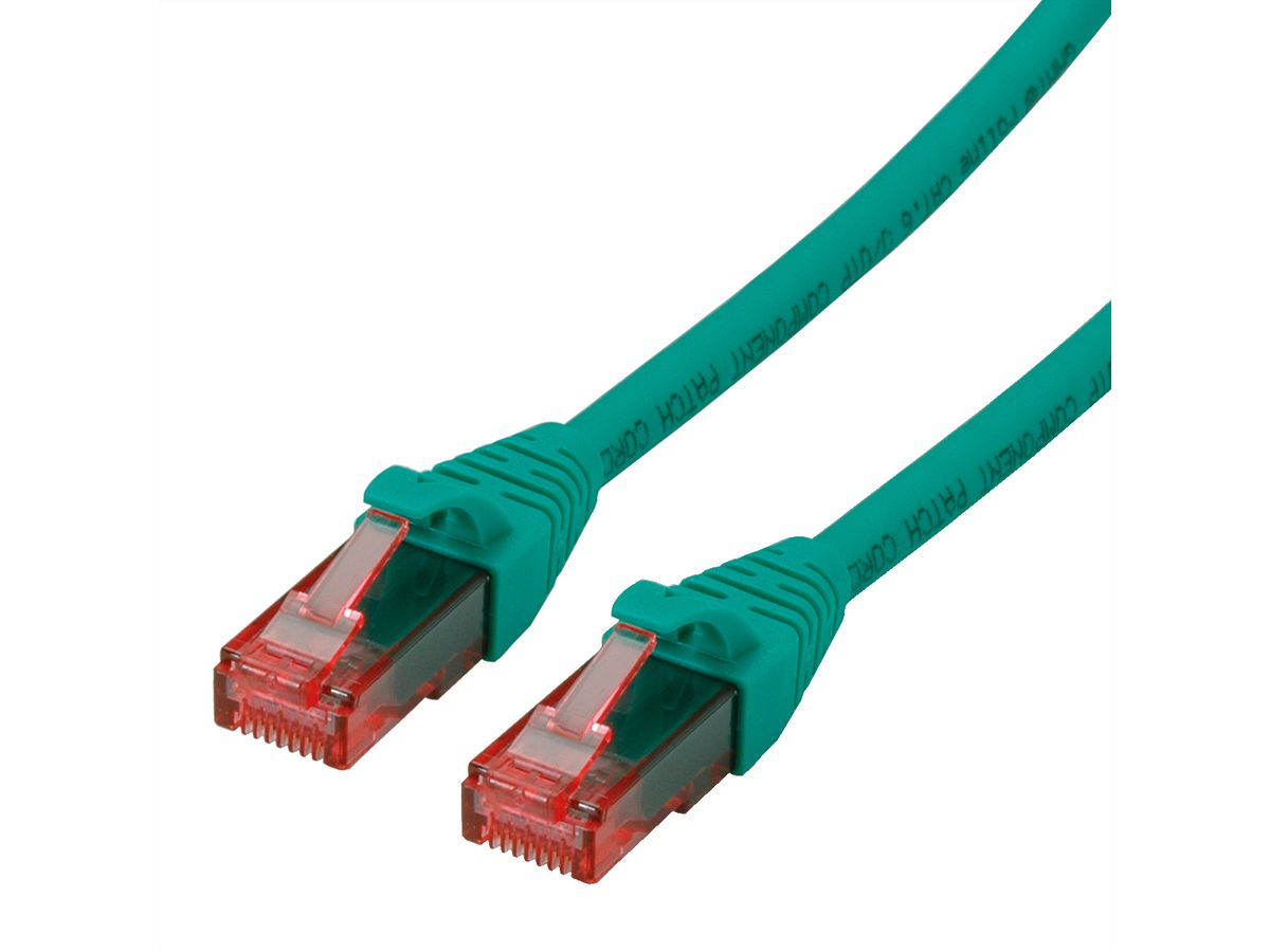 ROLINE UTP Cable Cat.6 Component Level, LSOH, green, 0.3 m