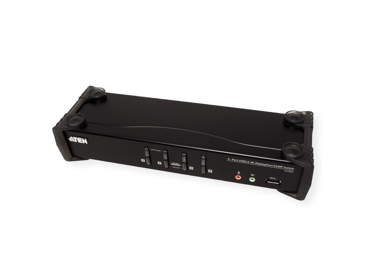 ATEN CS1924 4-poorts USB 3.0 4K DisplayPort KVM switch