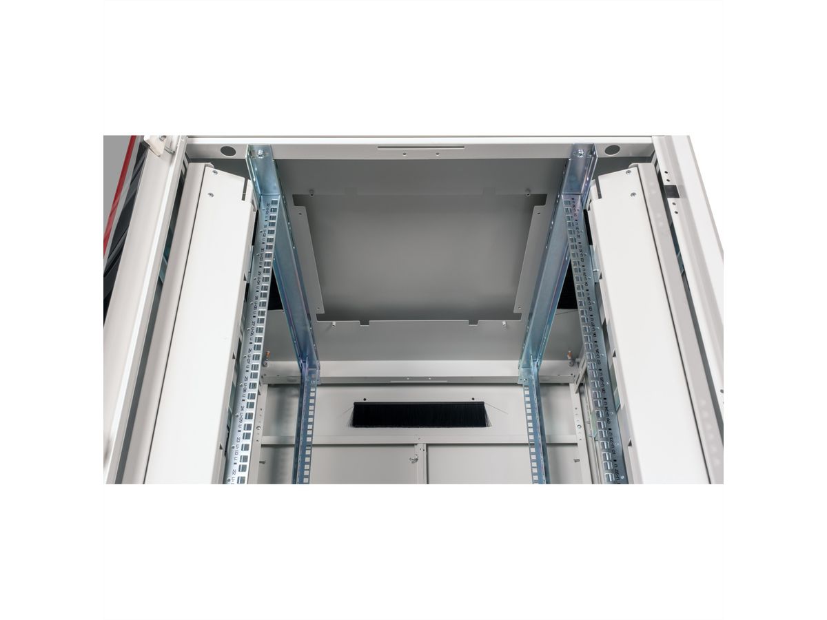 ROLINE 19-inch netwerkkast Pro 32 U, 800x800 BxD Glazen deur grijs