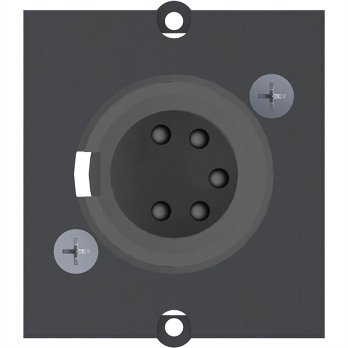 BACHMANN frame XLR 5-pin socket , Screw connection 5-pole