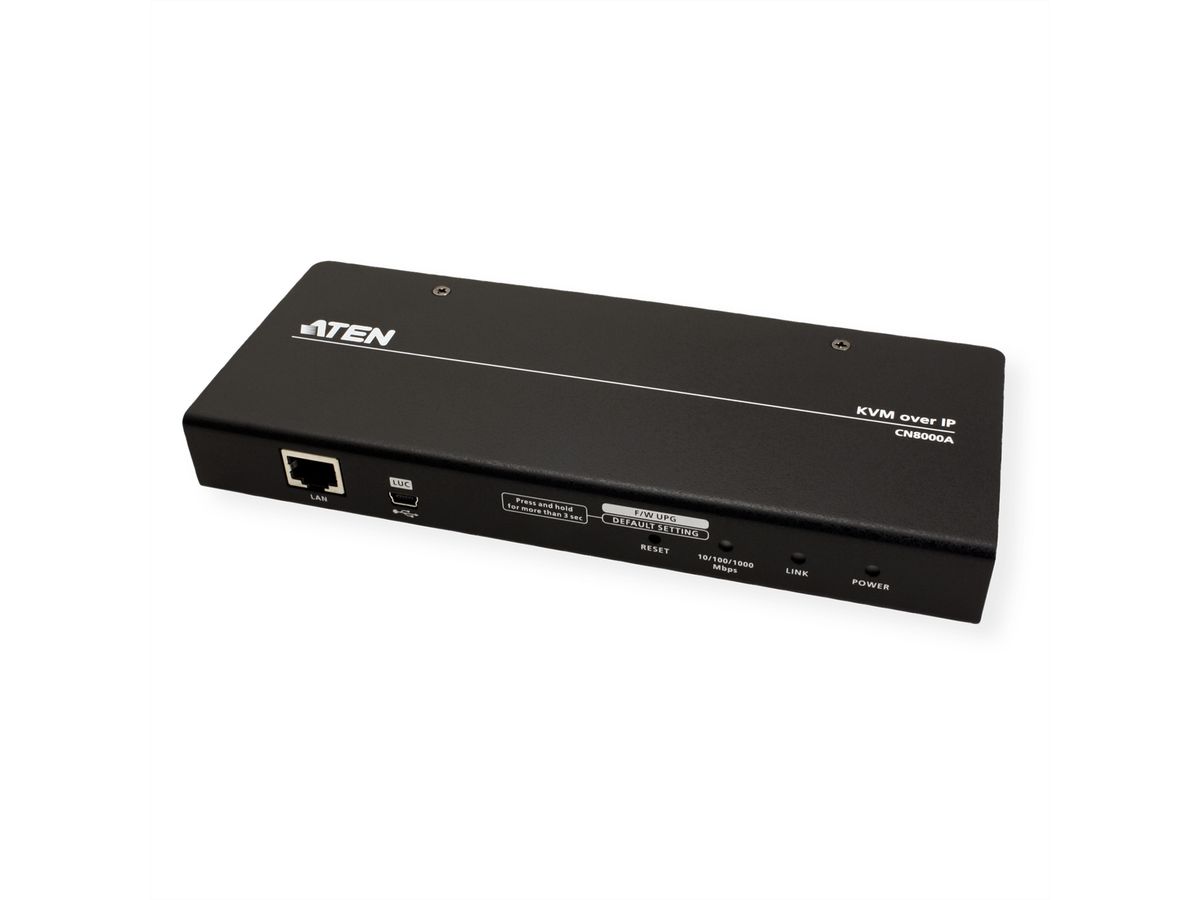 ATEN CN8000A KVM Over IP-besturingseenheid, met virtuele media interface