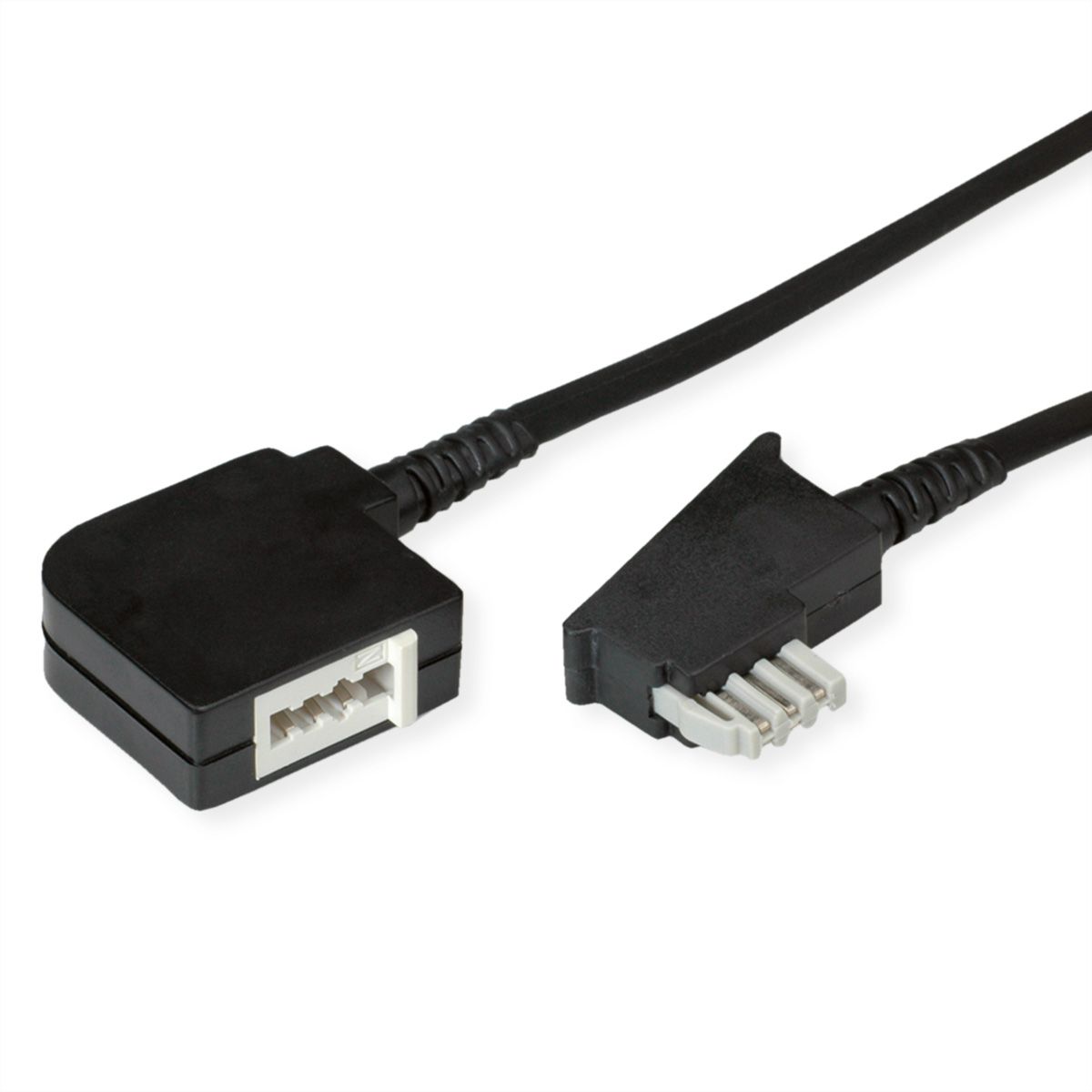 Duitse telefoonverlengkabel N-kodiert, zwart, 10 m