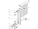 SCHROFF-insteekset met afzuiggreep type 1, niet-afgeschermd, grijs, 3 HE, 5 HE