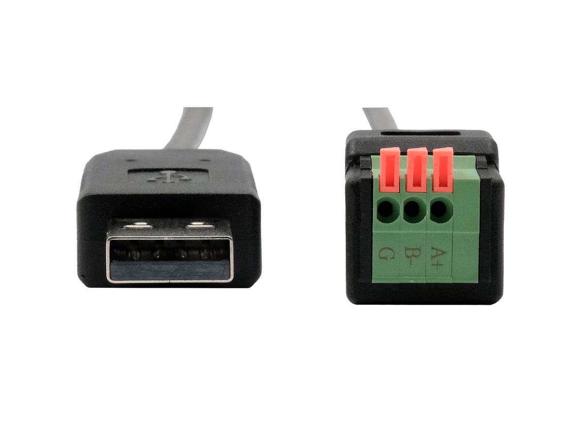 EXSYS EX-13009 USB zu 1x Seriell RS-458 Kabel mit Terminal Block mit Drucktaster