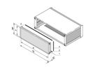 SCHROFF PropacPRO EMC achterpaneel, volledige breedte, 3 HE, 42 HP