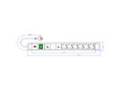 BACHMANN PRIMO 2 6xCEE7/3 1xGVS-Plus 1xswitch 2.0m CEE7/7