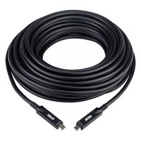 ATEN UE3415F aktives optisches Ultra HD-Kabel mit USB-C, schwarz, 15 m