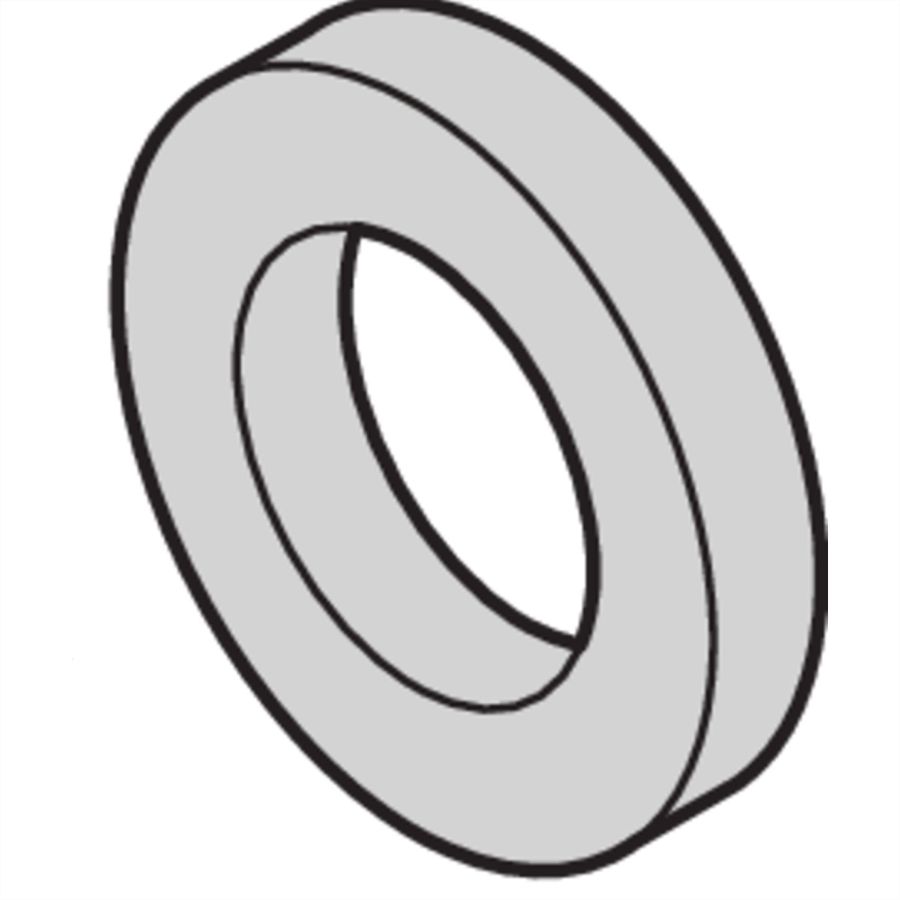 SCHROFF Sluitring, 2,7 x 5 x 1, kunststof PA, 100 stuks