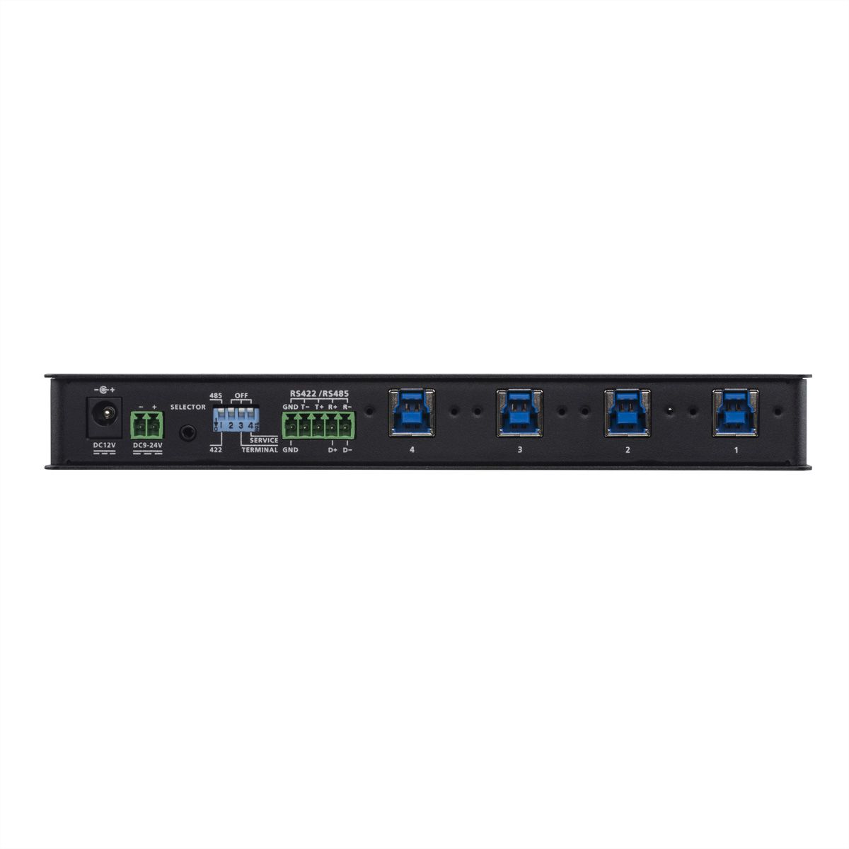 ATEN US3344i industriële hub switch 4x4 USB 3.1 Gen 1
