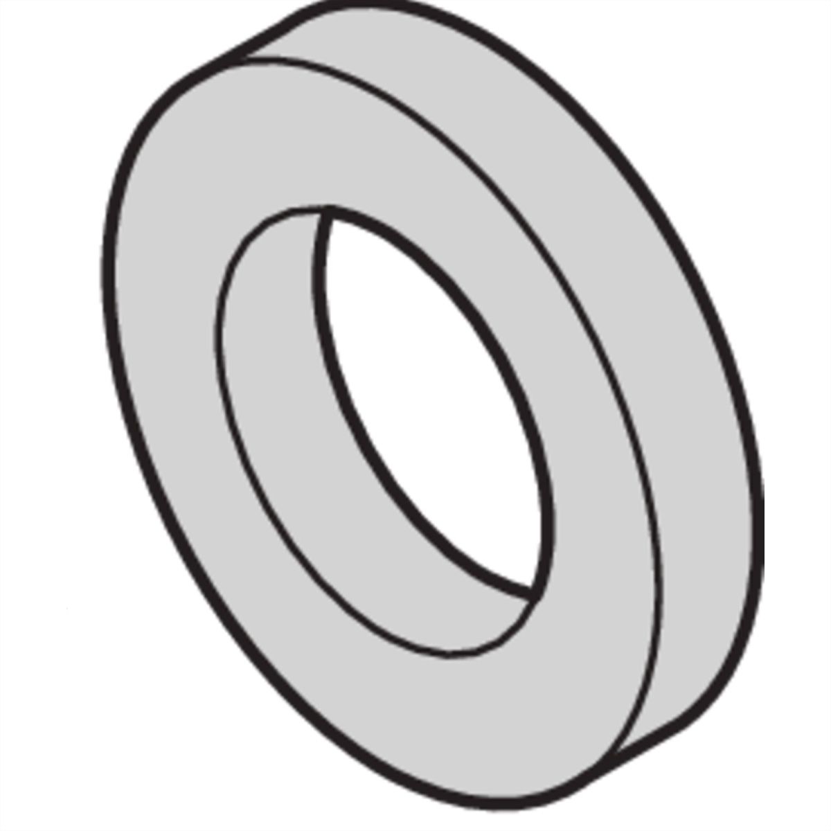 SCHROFF Sluitring, 2,7 x 5 x 1, kunststof PA, 100 stuks