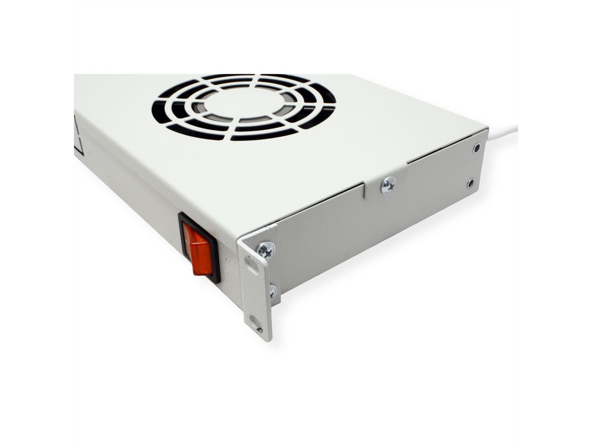 ROLINE 19-inch ventilatorunit 2 ventilatoren , Thermostaat grijs