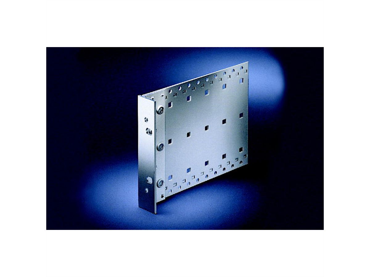 SCHROFF EuropacPRO Side Panel for Textile Gasket, Type H, Heavy, Handle Holes, 3 U, 235 mm
