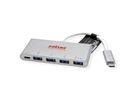 ROLINE USB 3.2 Gen 1 Hub, 4-voudig, type C-aansluitkabel, met 1 PD-poort