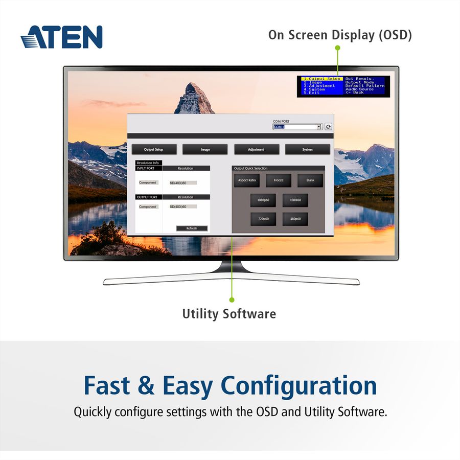 ATEN VC182 VGA zu HDMI Konverter mit Skalierfunktion