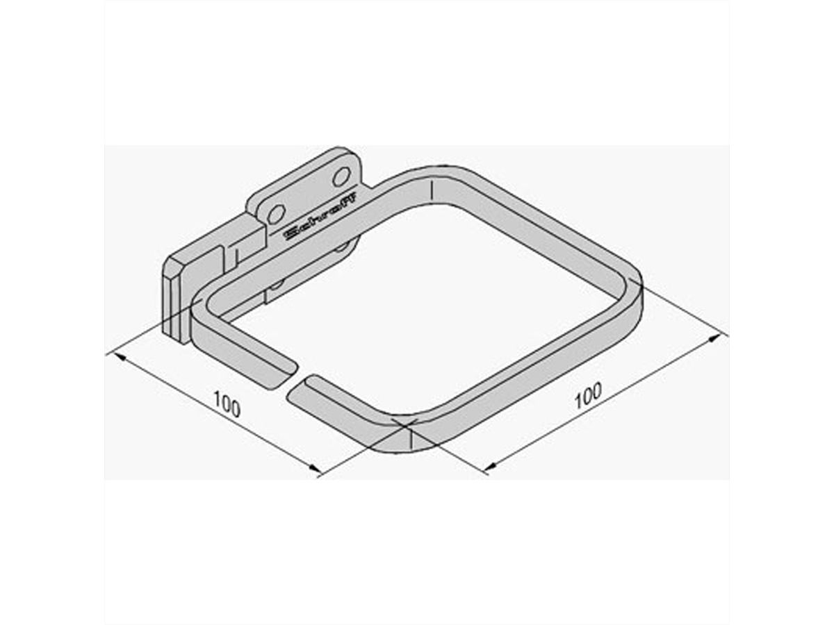 SCHROFF Varistar Cable Eye, Plastic, 100W 100D