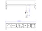 BACHMANN DESK2 1xIOTspot 2xprotective contact, USB Charger 1xABD 0.2m GST18,sw
