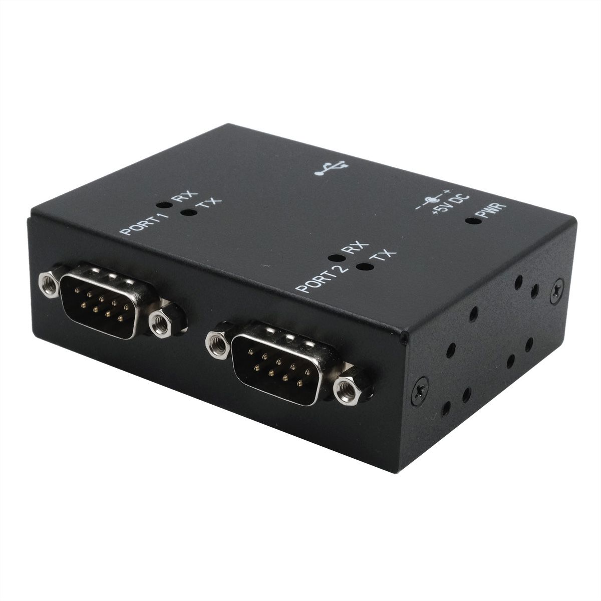 EXSYS EX-13072HM USB 2.0 naar 2 x seriële RS-232 poorten metalen behuizing FTDI chipset