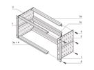 SCHROFF EuropacPRO 19" moduledrager voor DIN-verbinder, railgeleiding, 3 HE, 295 mm