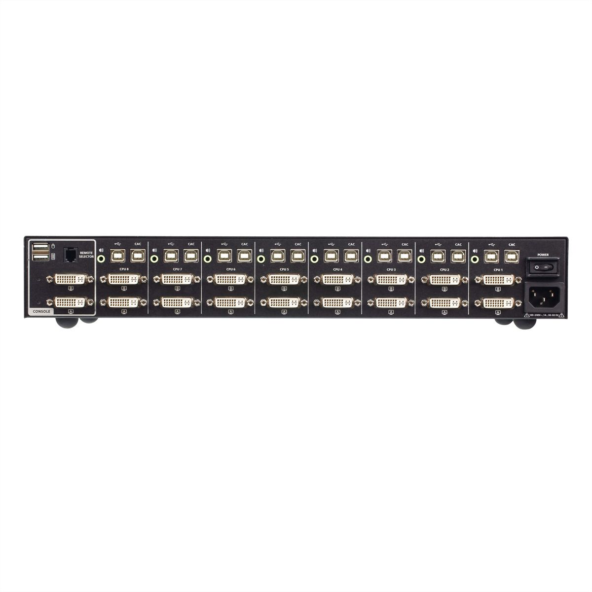 ATEN CS1148D4C 8-Poorts USB 4K DVI Dual Display Secure KVM met Card Reader