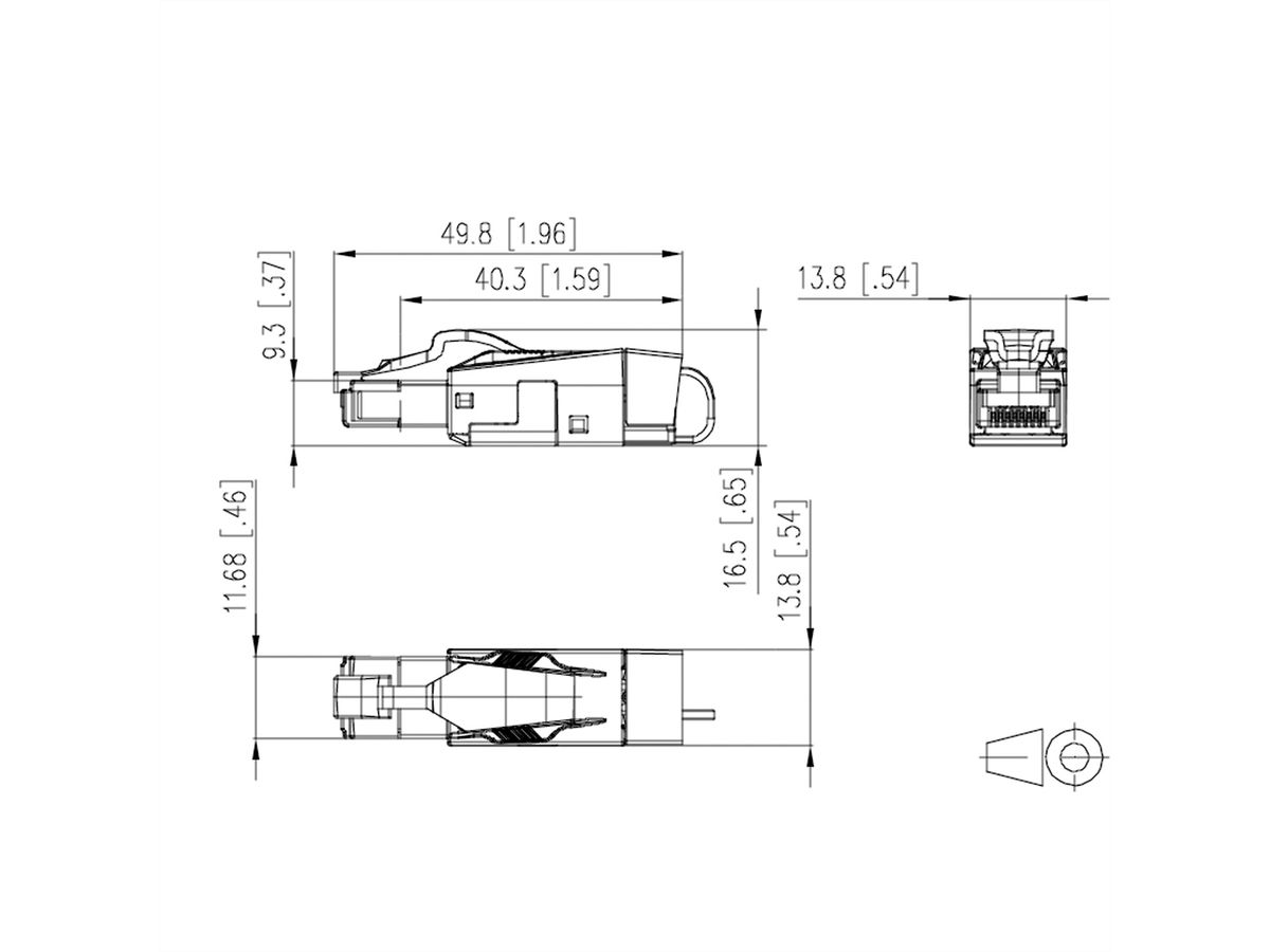 METZ CONNECT 25G RJ45 veld connector pro