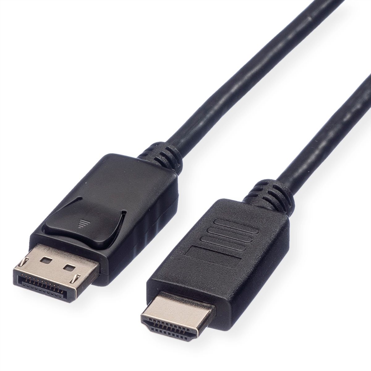 ROLINE DisplayPort Cable, DP - HDTV, M/M, black, 1 m