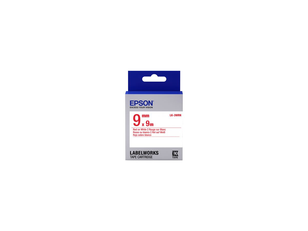 Epson C53S653008 Rood op wit labelprinter-tape