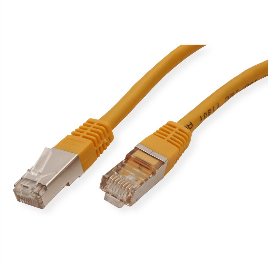 VALUE Patchkabel Cat.6 (Class E) S/FTP (PiMF), geel, 0,5 m