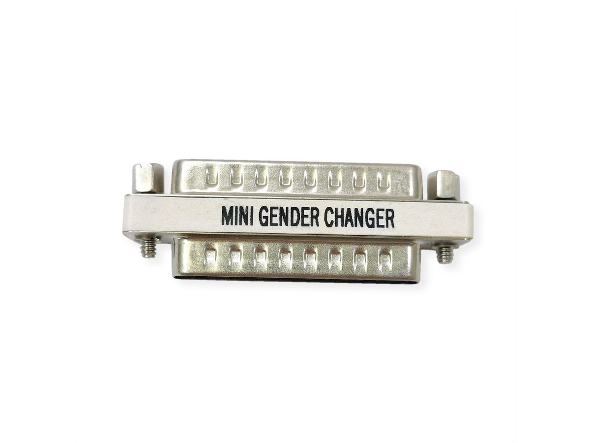 VALUE Mini Gender Changer, 25-pin M - M