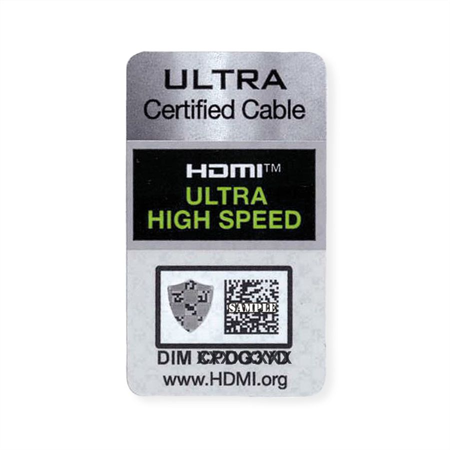 ROLINE ATC 8K HDMI Ultra HD Kabel met Ethernet, M/M, zwart, 2 m