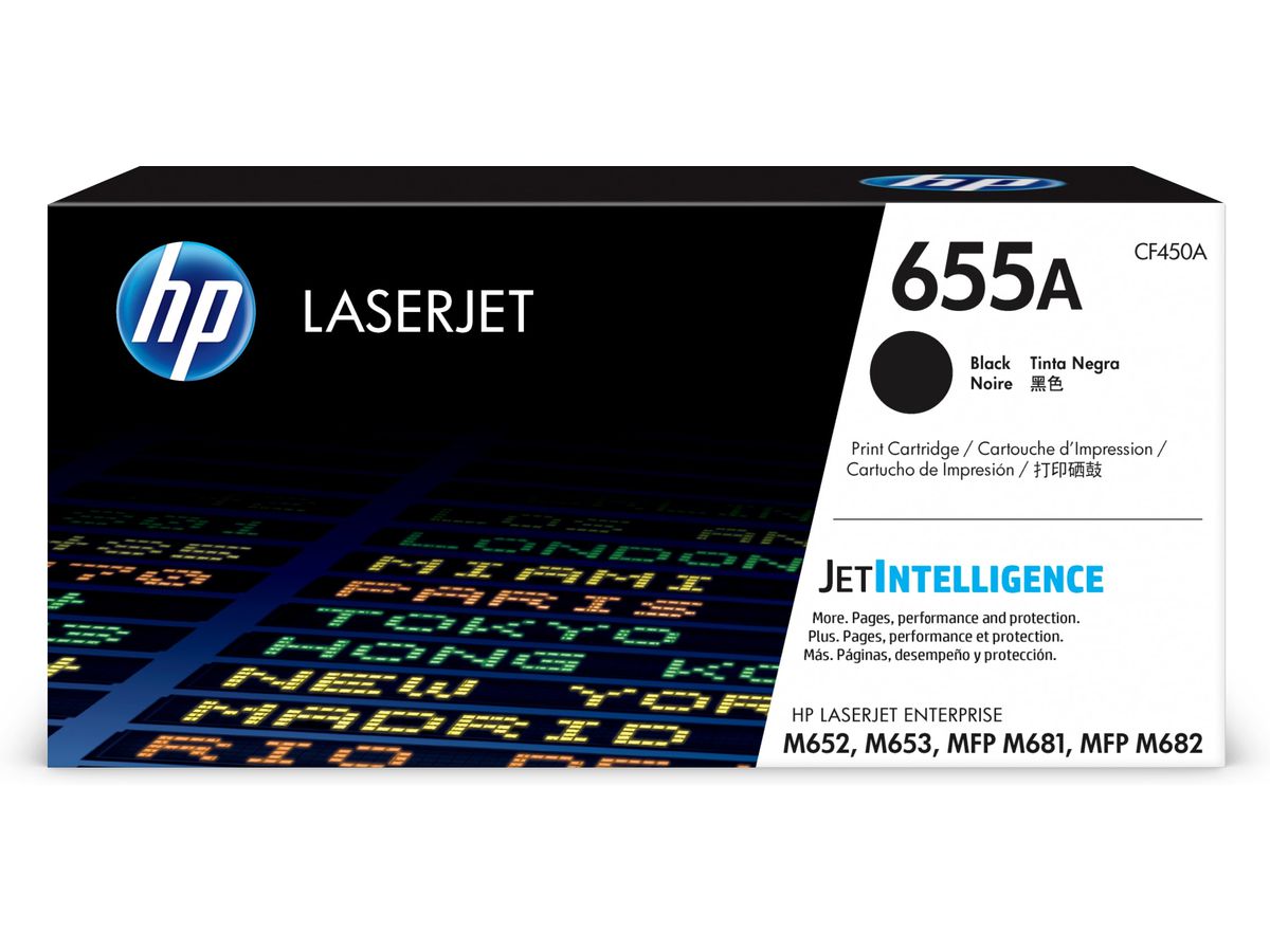 HP Originele 655A zwarte LaserJet tonercartridge