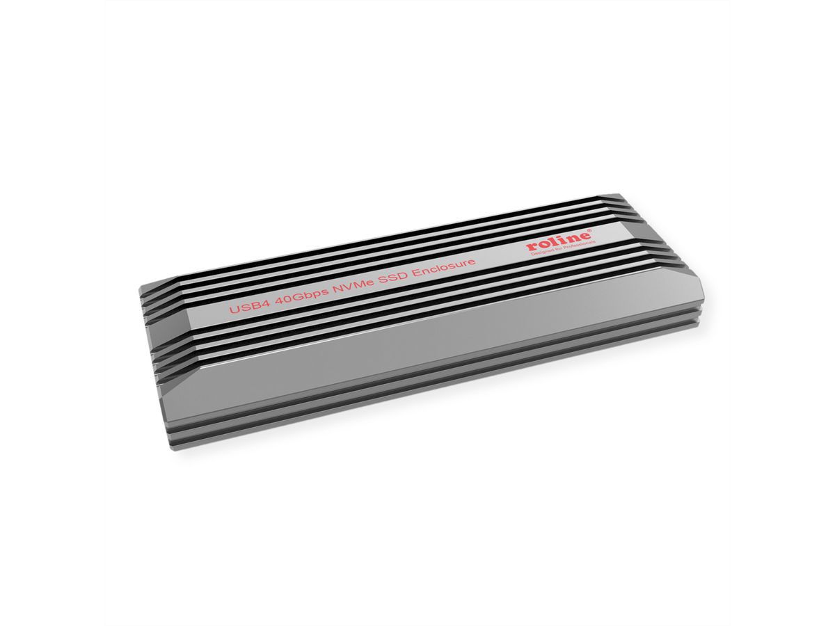 ROLINE externe SSD-behuizing, M.2, NVMe naar USB 4 Gen 3x2 Type C