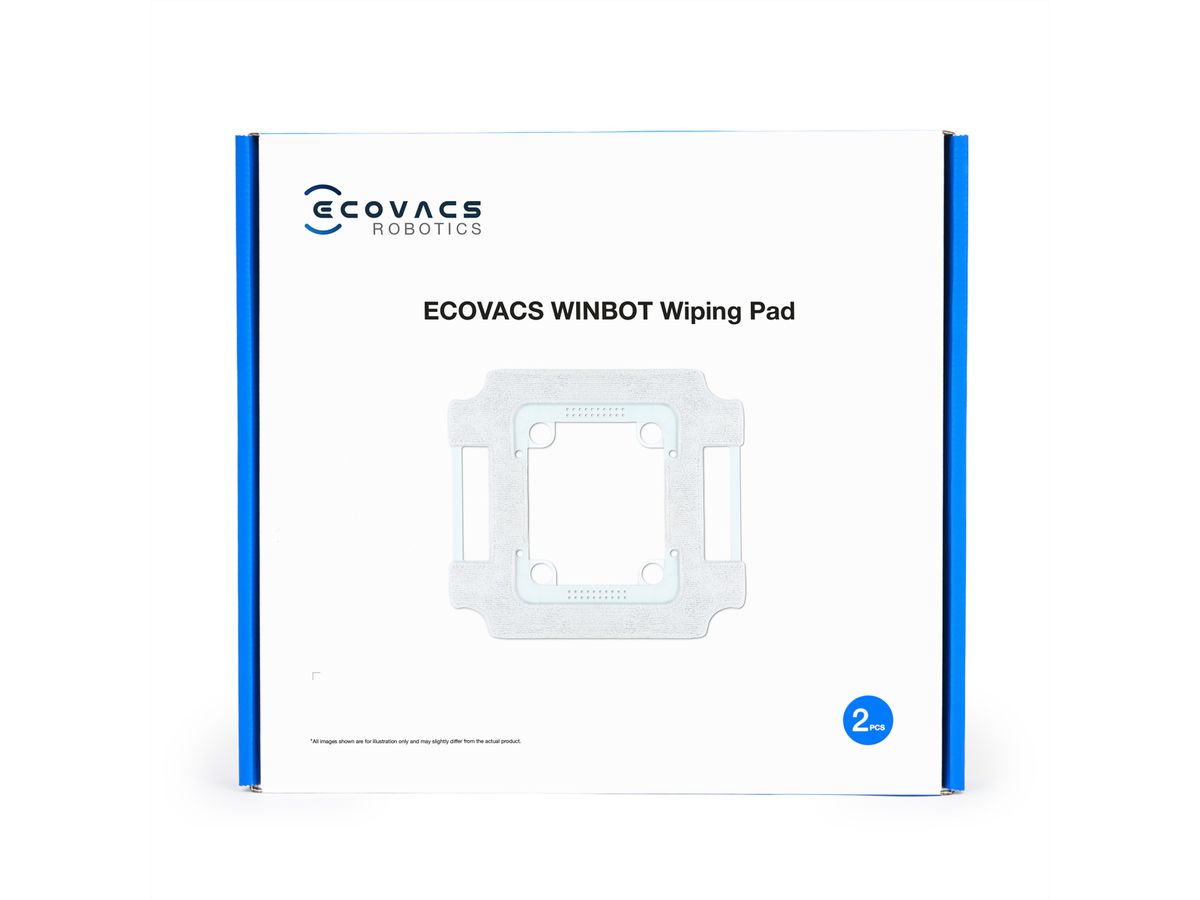 Ecovacs Reinigungstücher mit Halterung 2 Stk., zu Winbot W3 OMNI