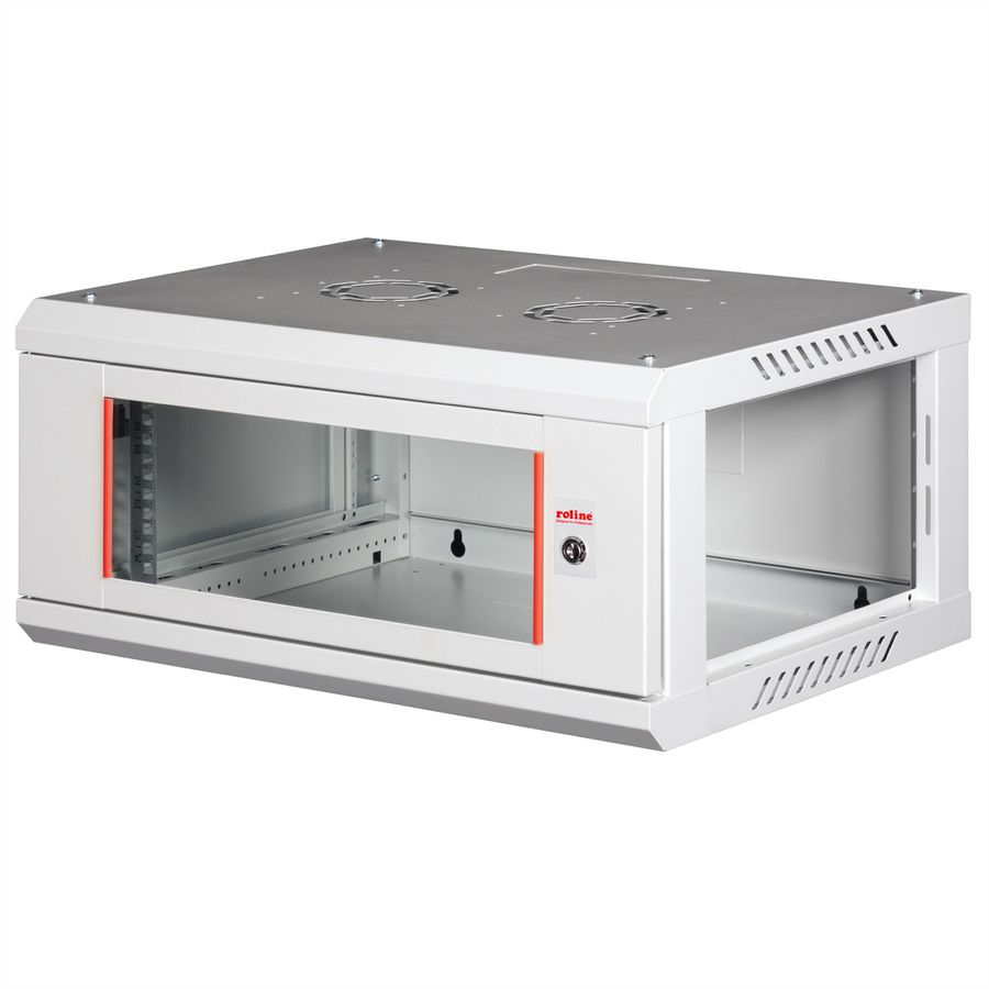 ROLINE 19-inch wandbehuizing Basic Plus 4U, 600x450 BxT grijs