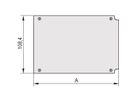 SCHROFF HF-frame type insteekmodule achterwand, zonder uitsparing, 3 HE, 28 PK