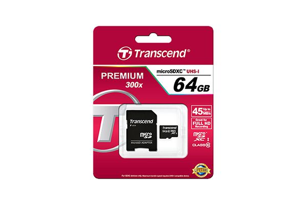 Transcend TS64GUSDXC10 memory card 64 GB MicroSDXC Class 10 UHS-I