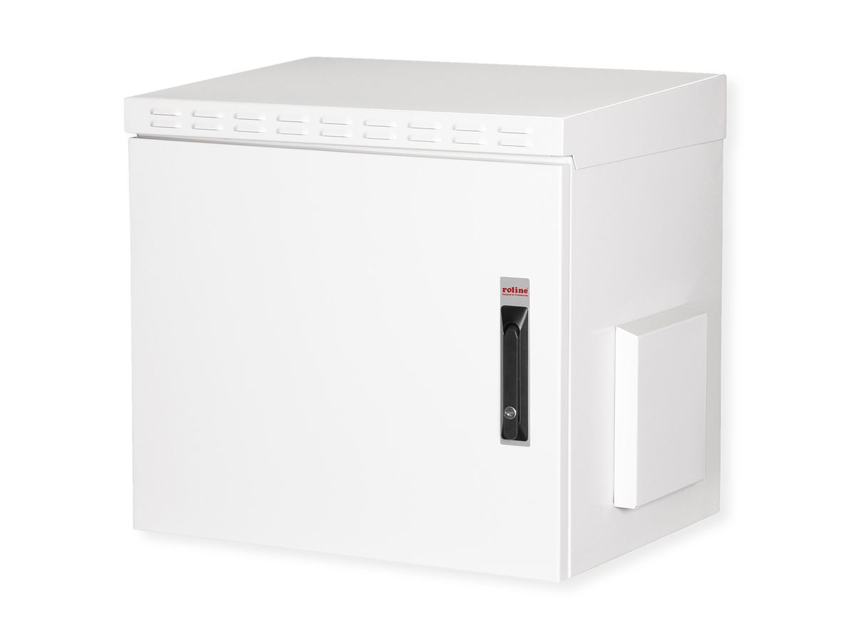 ROLINE 19-inch wall-mounted housing Pro 9 U, 600x450 WxD IP55 outdoor grey
