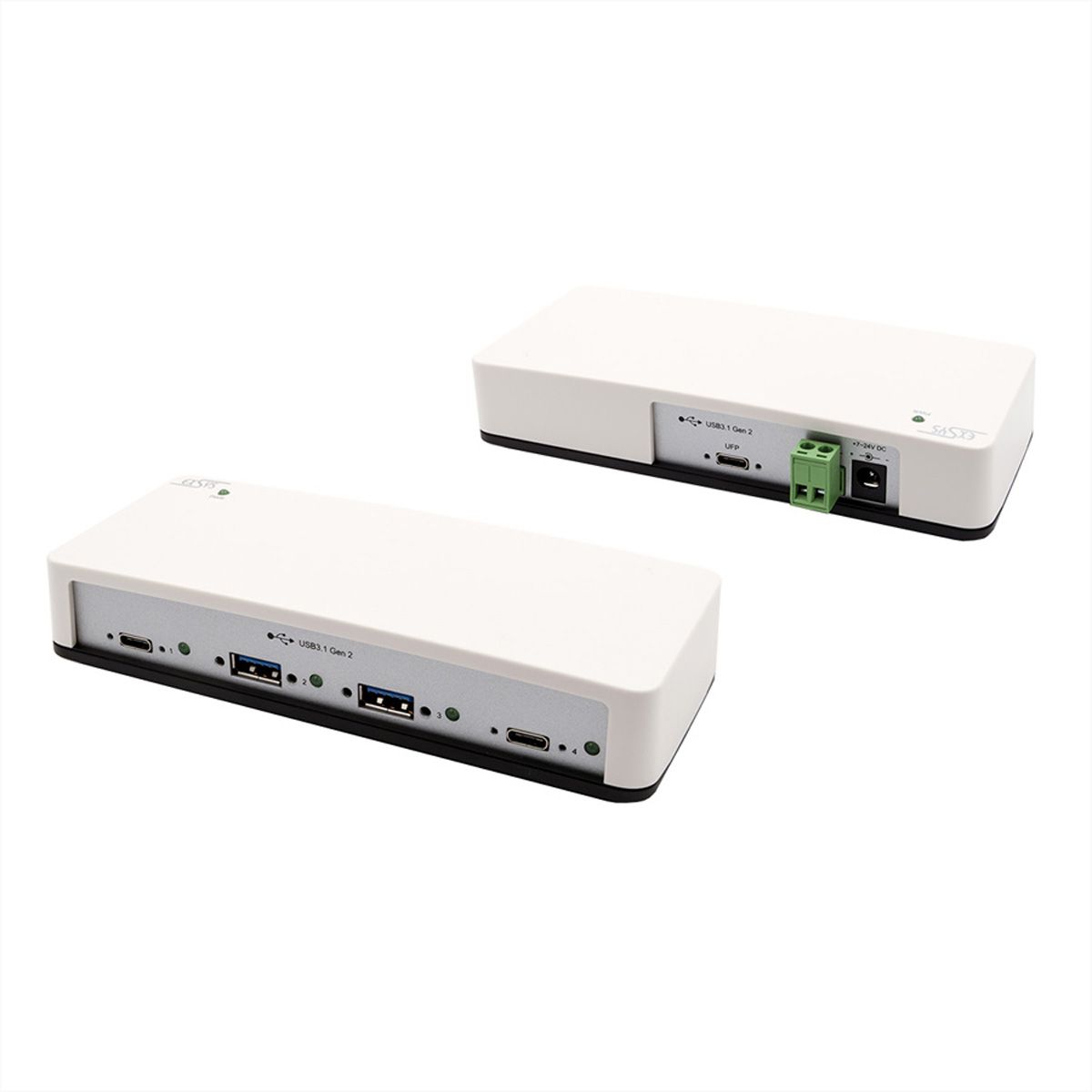 EXSYS EX-1250V 4 Port USB 3.2 Gen2 HUB mit 2x C- und 2x A-Anschlüsse